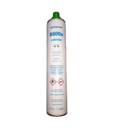 Gas refrigerante R600a isobutano