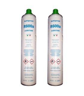 Pack gas refrigerante R600a isobutano