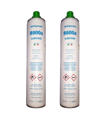 Pack gas refrigerante R600a isobutano