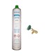 Gas refrigerante R600a isobutano + válvula