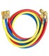 mangueras carga aire acondicionado refrigerante R22-R134A 1/4" SAE 150cm