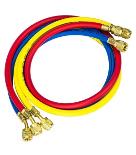 mangueras carga aire acondicionado refrigerante R32-R410a 1/4" y 5/16" SAE 90cm