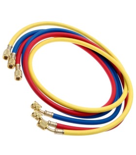 Mangueras carga aire acondicionado refrigerante R410a-R32 1/4" y 5/16" SAE 150cm