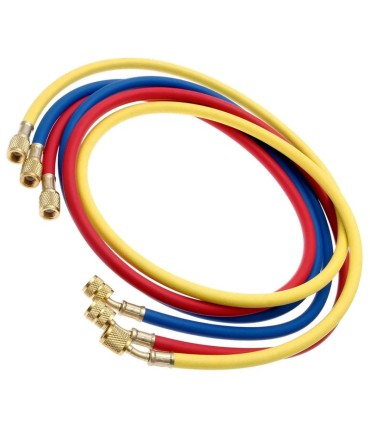 Mangueras carga aire acondicionado refrigerante R410a-R32 1/4" y 5/16" SAE 150cm