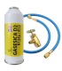 Gas refrigerante R134a-R12 Gasesica D2 + manguera carga + válvula