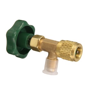 Válvula servicio botellas gas refrigerante 1/4" SAE