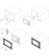Marco microondas color negro universal instrucciones