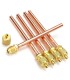 Pack 5 obús carga refrigerante 1/4" para soldar con tubo 6x100mm