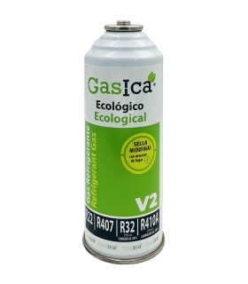 Gas refrigerante R22-R32-R407-R290-R410A Gasica V2