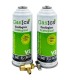 Gas refrigerante R22-R32-R407-R290-R410A Gasica V2 pack 2 botellas y válvula