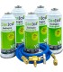 Pack 5 botellas gas refrigerante R22-R32-R407-R290-R410A Gasica V2 + manguera carga 1/4"-1/4" + válvula