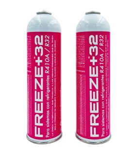 Pack 2 botellas gas refrigerante R-410A R-32 FREEZE+32