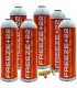 Pack 6 botellas gas refrigerante R22-R404-R407C FREEZE+22 + válvula
