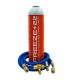 Gas refrigerante ecológico R22-R404-R407C FREEZE+22 + manguera carga 1/4"-1/4" + válvula