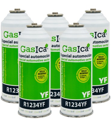 Gas refrigerante R1234yf GASICA YF pack 5 botellas