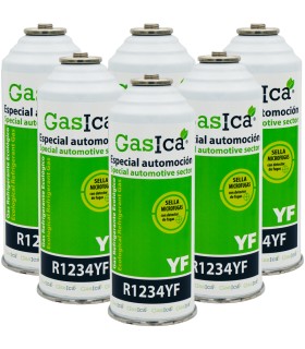 Gas refrigerante R1234yf GASICA YF pack 6 botellas