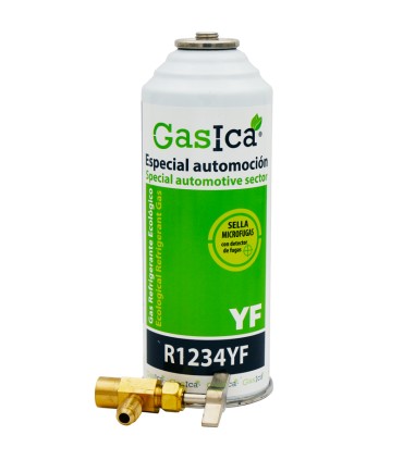 Gas refrigerante R1234yf GASICA YF + Válvula