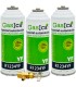 Gas refrigerante R1234yf GASICA YF pack 3 botellas + Válvula