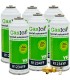 Gas refrigerante R1234yf GASICA YF pack 6 botellas + Válvula