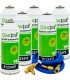 Gas refrigerante R1234yf GASICA YF pack 6 botellass + manguera carga 1/4"-1/4" + válvula