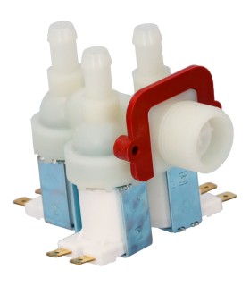 Electroválvula lavadora universal 3 vías 90º