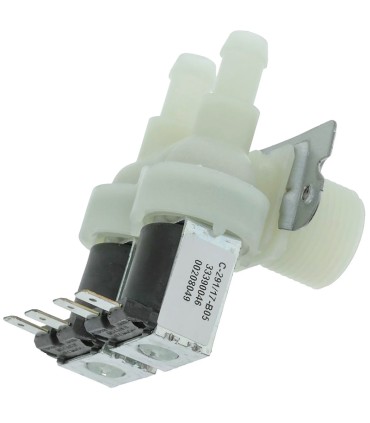 Electroválvula lavadora 2 vías 90º Universal