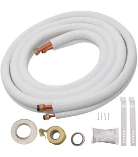 Tubería cobre aislado 1/4"-3/8" de 5 metros + accesorios montaje