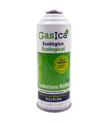 Gas refrigerante R12 R134A Gasica D2 Isobutano R600A