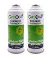 Pack gas refrigerante R12 R134A Gasica D2 Isobutano R600A
