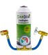 Gas refrigerante R12 R134A Gasica D2 Isobutano R600A + manómetro + manguera + válvula