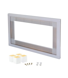 Marco microondas universal de color inox