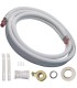 Tubería cobre aislado 1/4"-1/2" de 3 metros + accesorios montaje