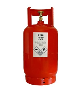 Bombona Gas refrigerante propano R290 5Kg