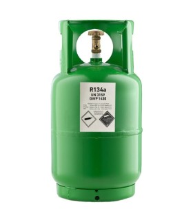 Gas refrigerante R-134a bombona 12kg sustituto del gas R-12.