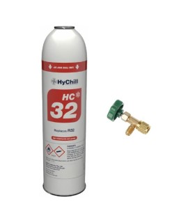 Gas refrigerante ecológico HC32 R32 + válvula servicio