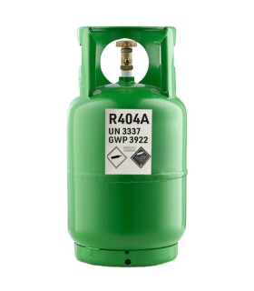 Gas refrigerante R-404A bombona 10kg sustituto del gas R-502.