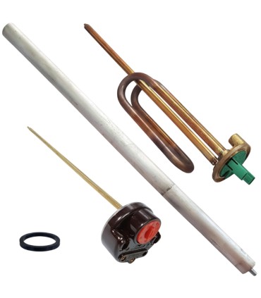 Kit resistencia 1500W + termostato varilla + junta + ánodo magnesio termo eléctrico