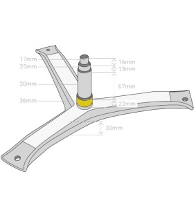 Eje tambor lavadora Bosch 00684101