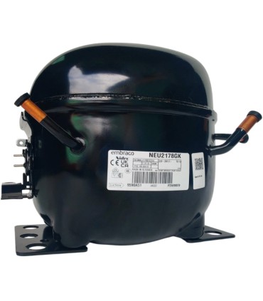 Compresor frigorífico R-404A 1hp Embraco NEU2178GK